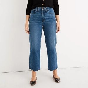Madewell Slim wide leg crop